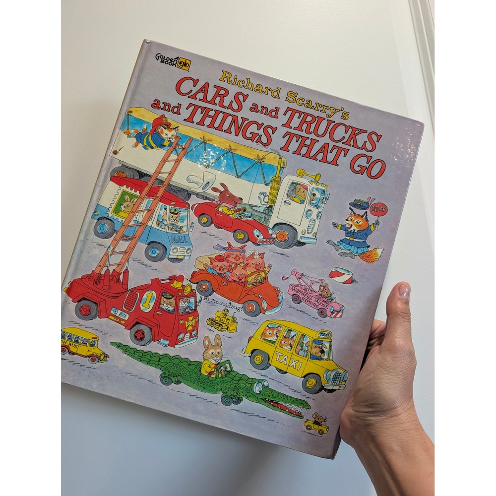Richard Scarry's Cars and Trucks and Things That Go Golden Book Hardcover